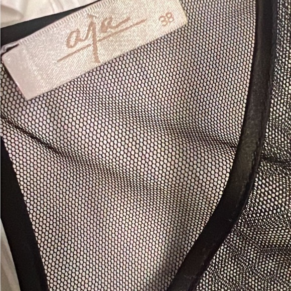 Asymmetrical Black and Purple Ruffled Blouse - Picture 5 of 6